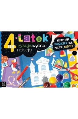 4-latek rysuje, wycina, nakleja