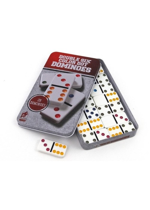 Domino w metalowym pudełku