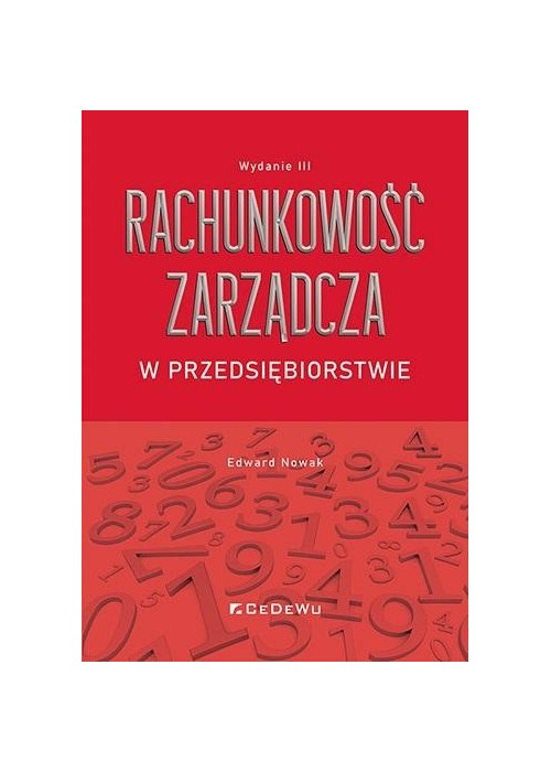 Rachunkowość zarządcza w przedsiębiorstwie w.3