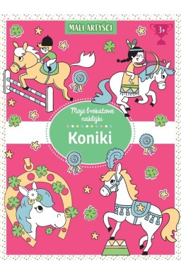 Moje brokatowe naklejki. Koniki