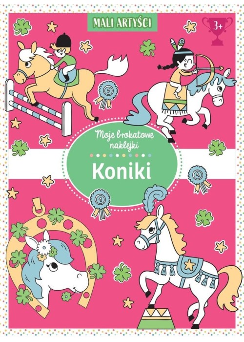 Moje brokatowe naklejki. Koniki