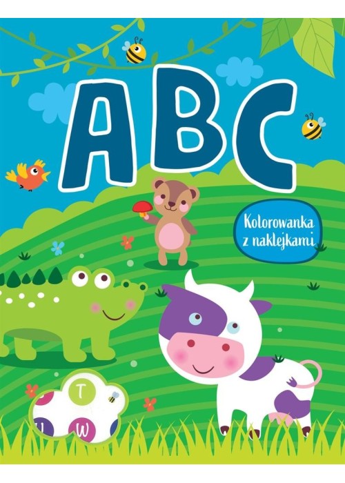 ABC. Kolorowanka z naklejkami