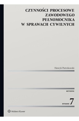 Czynności procesowe zawodowego pełnomocnika...