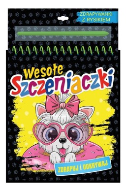 Kolorowanka wesołe szczeniaczki