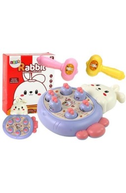 Królik do zbijania marchewki Whac-A-Mole fiolet