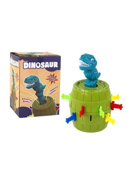 Dinozaur w beczce wyskakujący