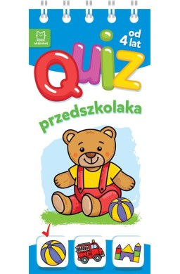 Quiz przedszkolaka z misiem od 4 lat