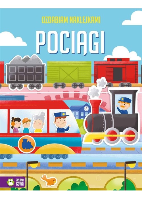 Ozdabiam naklejkami. Pociągi