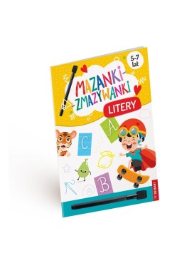 Mazanki-zmazywanki. Kolorowe litery. Ćwiczenia