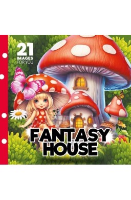 Kolorowanka 160x160 Fantasy house Bajkowe domki