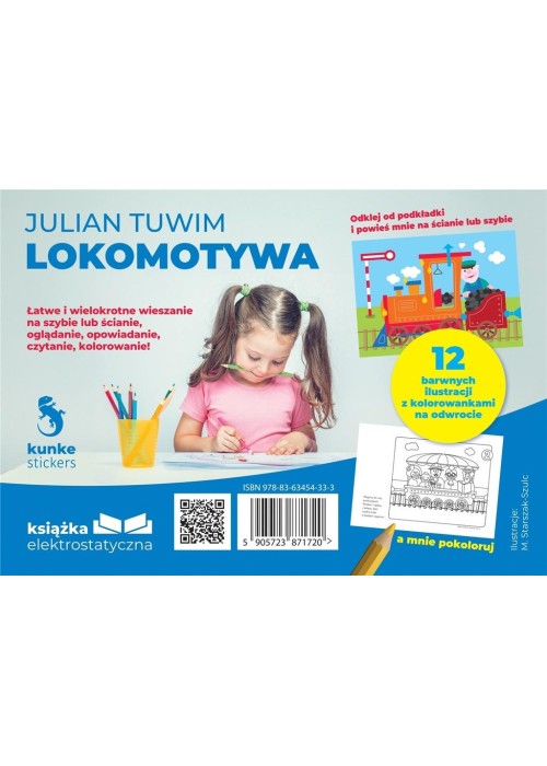 Książeczka elektrostatyczna Lokomotywa