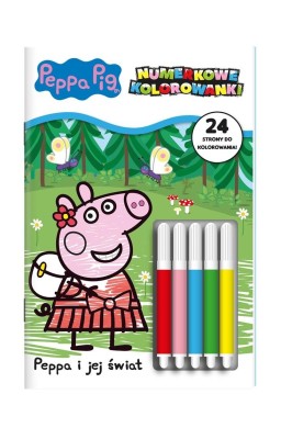 Peppa Pig Numerkowe kolorowanki cz.2 Peppa i jej..