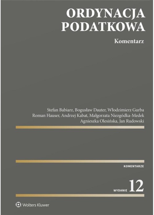 Ordynacja podatkowa. Komentarz w.12