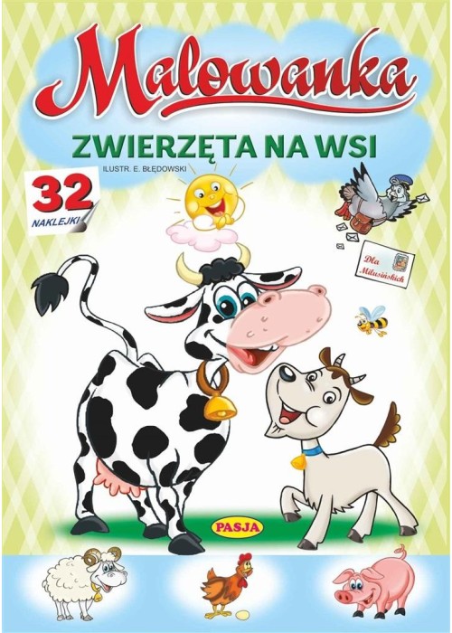 Malowanka - Zwierzęta na wsi