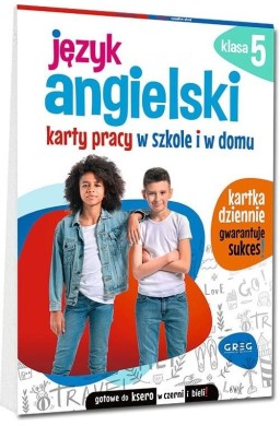 Język angielski Karty pracy w szkole i w domu SP 5