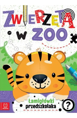 Zwierzęta w zoo. Łamigłówki przedszkolaka