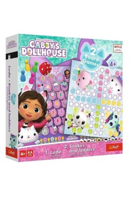 Gra planszowa 2w1 Gabby's Dollhouse TREFL