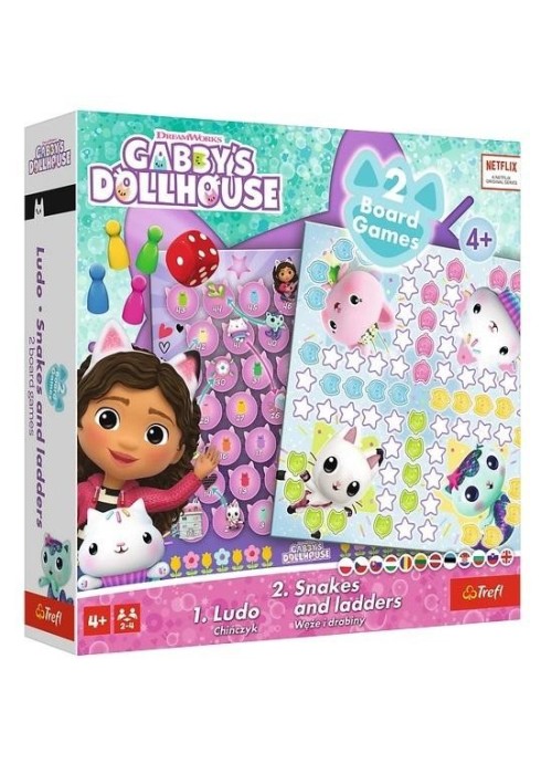 Gra planszowa 2w1 Gabby's Dollhouse TREFL