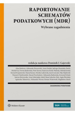 Raportowanie schematów podatkowych (MDR)