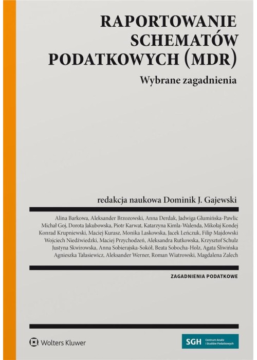 Raportowanie schematów podatkowych (MDR)