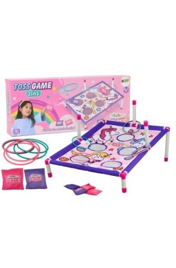 Gra zręcznościowa 2w1 Rzut woreczkiem i obręczą