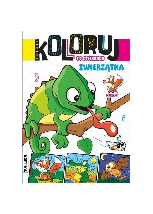 Koloruj po cyferkach zwierzątka