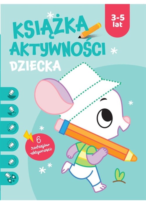 Ksiązka aktywności dziecka 3-5 lat. Niebieska