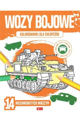 Kolorowanki dla chłopców. Wozy bojowe