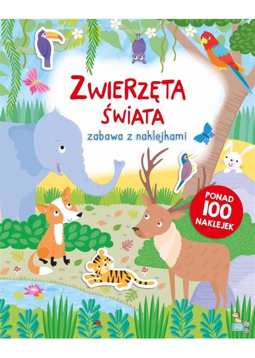 Zabawa z naklejkami. Zwierzęta świata