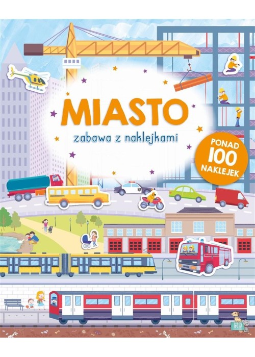 Zabawa z naklejkami. Miasto