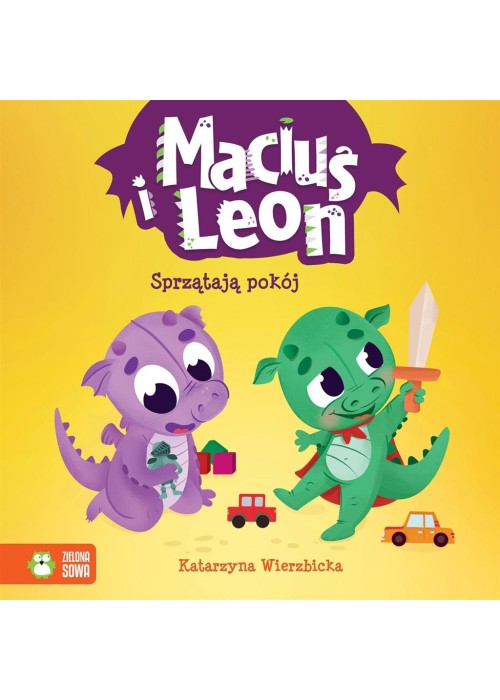 Maciuś i Leon sprzątają pokój