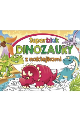Superblok z naklejkami Dinozaury