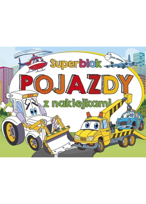 Superblok z naklejkami Pojazdy