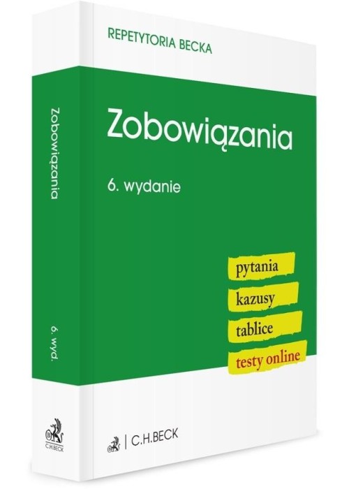 Zobowiązania. Pytania. Kazusy. Tablice. Testy