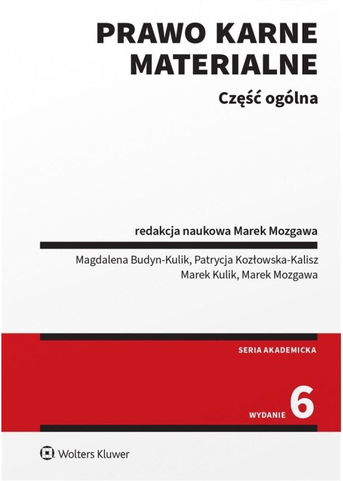 Prawo karne materialne. Część ogólna w.6