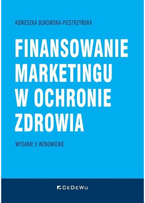 Finansowanie marketingu w ochronie zdrowia w.2