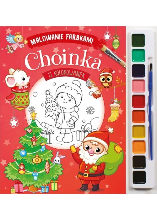 Malowanie farbkami. Choinka