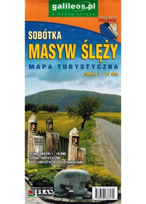 Mapa turystyczna. Masyw Ślęży, Sobótka 1:25 000 Mapa turystyczna. Masyw Ślęży, Sobótka 1:25 000
