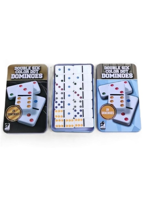 Domino w metalowym pudełku