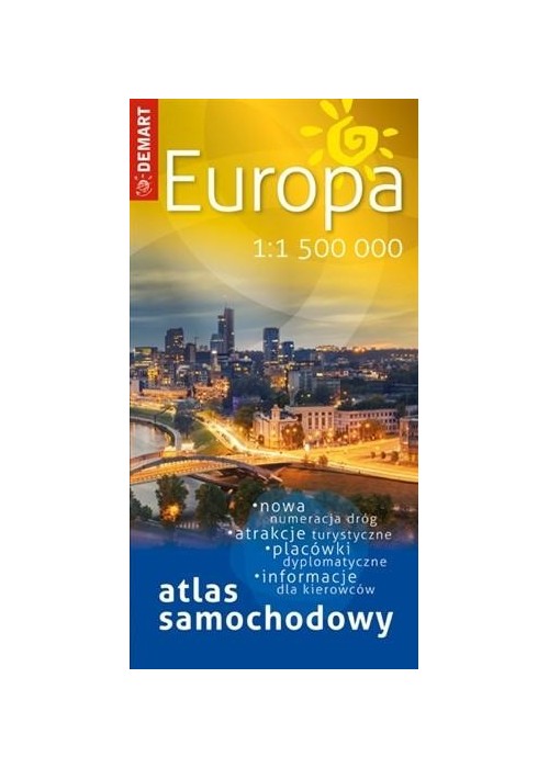 Atlas samochodowy Europa 1:1 500 000 Atlas samochodowy Europa 1:1 500 000