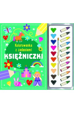 Kolorowanka z zadaniami. Księżniczki