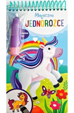 Magiczne jednorożce. Kolorowanka wodna
