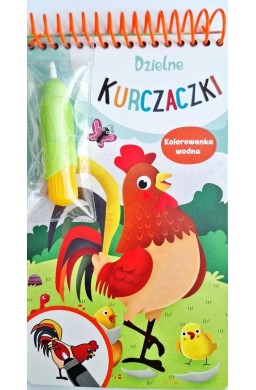 Dzielne kurczaki. Kolorowanka wodna