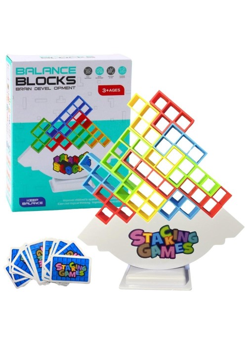 Balansująca wieża Tetris 48 klocków