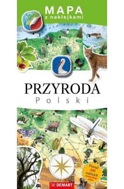 Mapa z naklejkami Przyroda Polski
