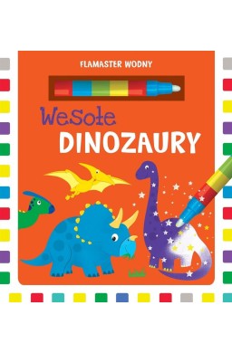 Flamaster wodny. Wesołe dinozaury