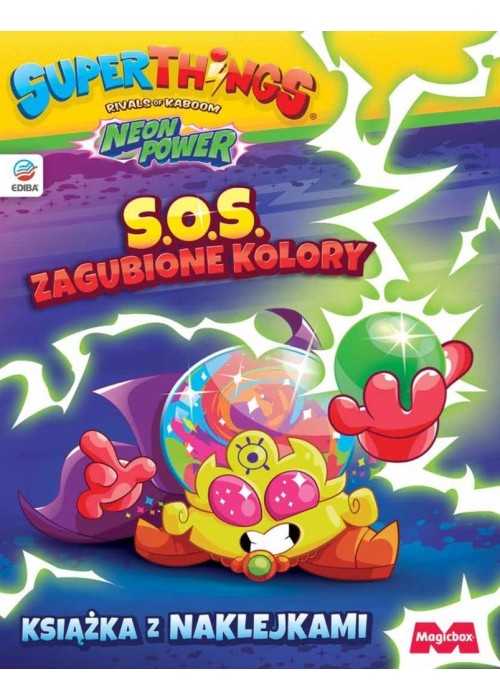 SuperThings Neon Power książka z naklejkami