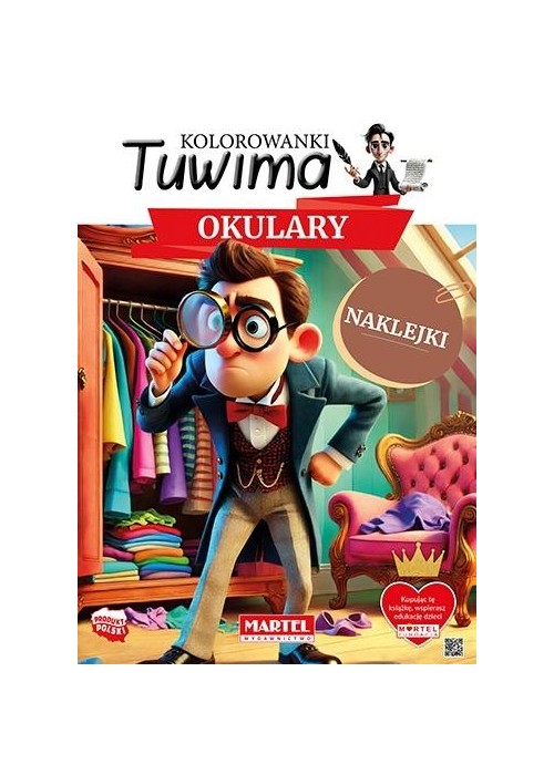 Kolorowanki Tuwima. Okulary z naklejkami