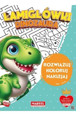 Łamigłówki dinozaura z naklejkami