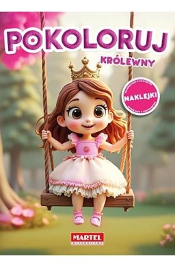 Kolorowanka królewny z naklejkami